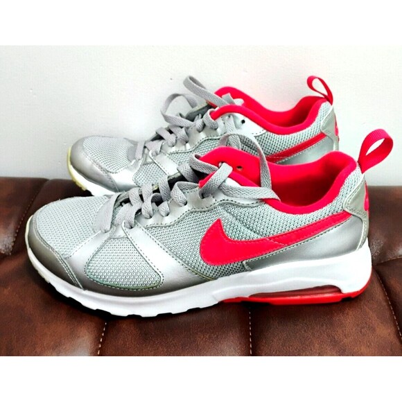NIKE Air Max Muse 654729 Silver Red White Womens Athletic Shoes Size 9 - Picture 1 of 12